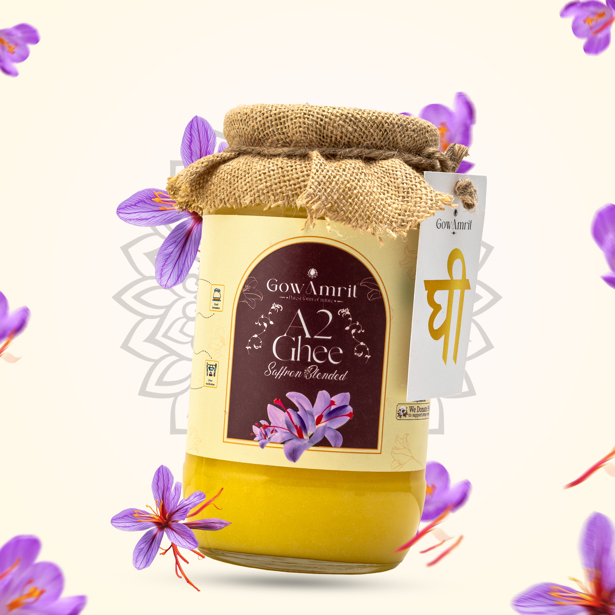 Saffron Flavored Ghee 1 Kg